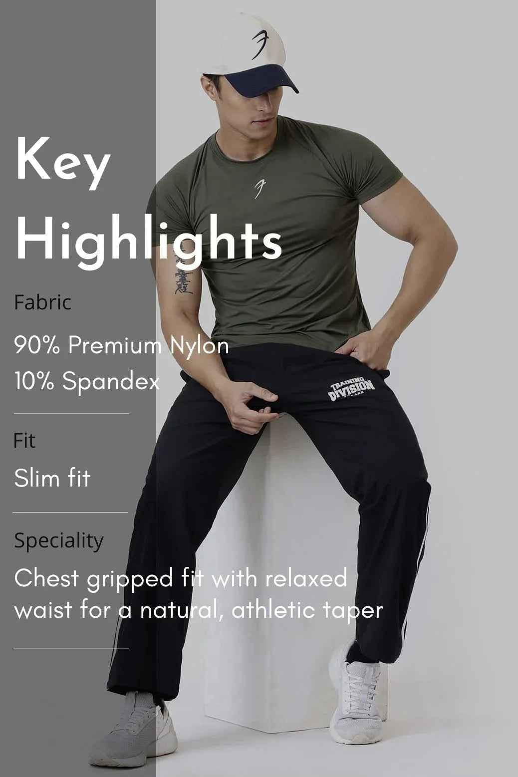 Bare Nylon T-shirt Olive
