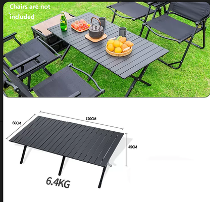 Portable Outdoor Folding Table – Egg Roll Style, 120cm ECOTREK
