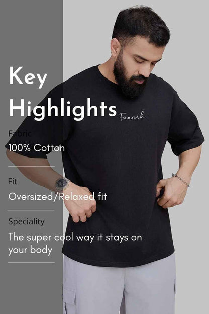 Bold Oversized T-shirt Black