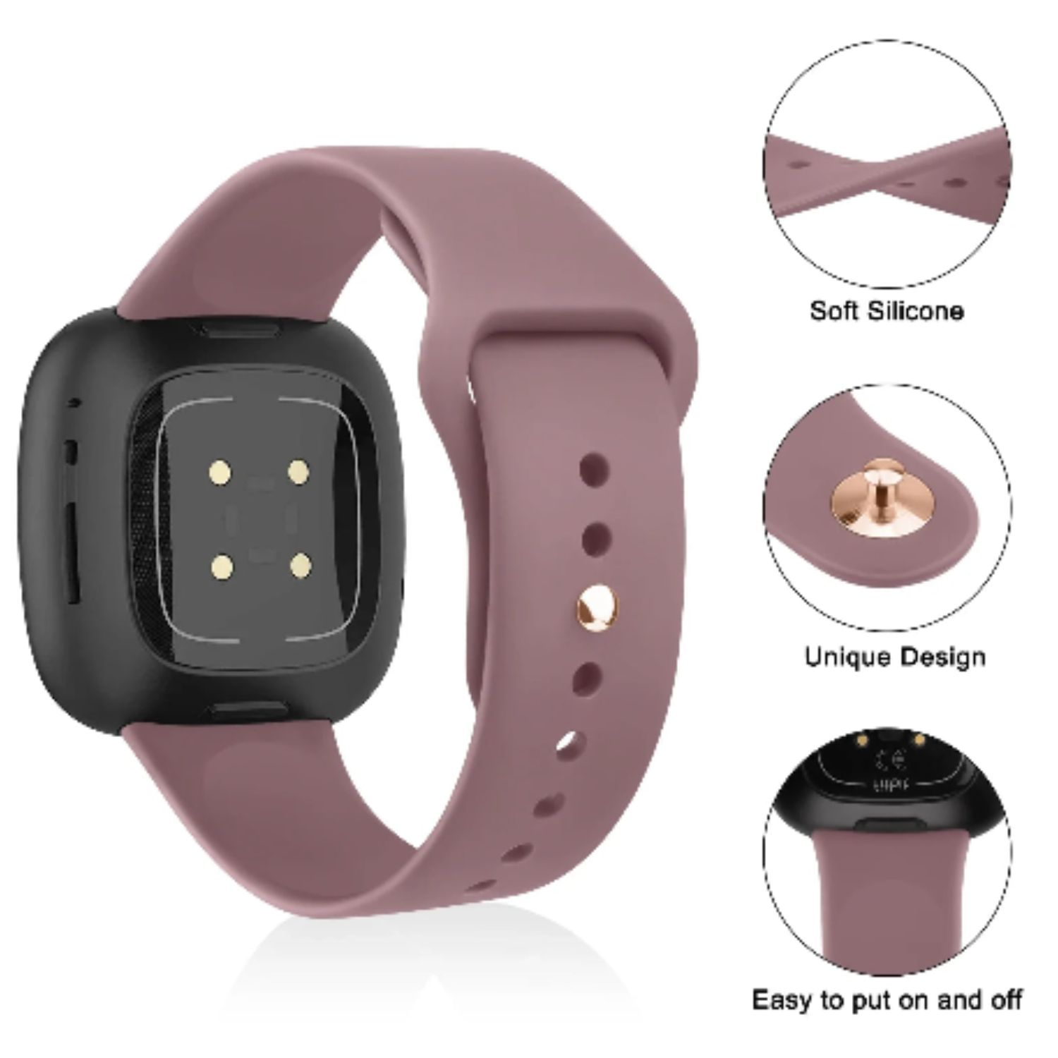 Silicone Watch Band for Fitbit Sense (available in 17 colours) Habicare