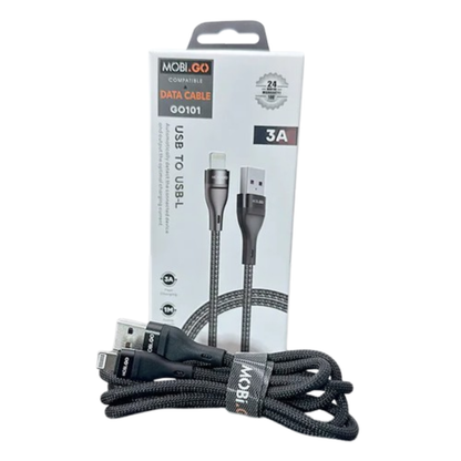 Mobigo 1m USB-A to Lightning cable GO101
