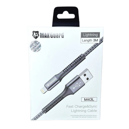 Maxguard 3m USB-A to Lightning cable M43L