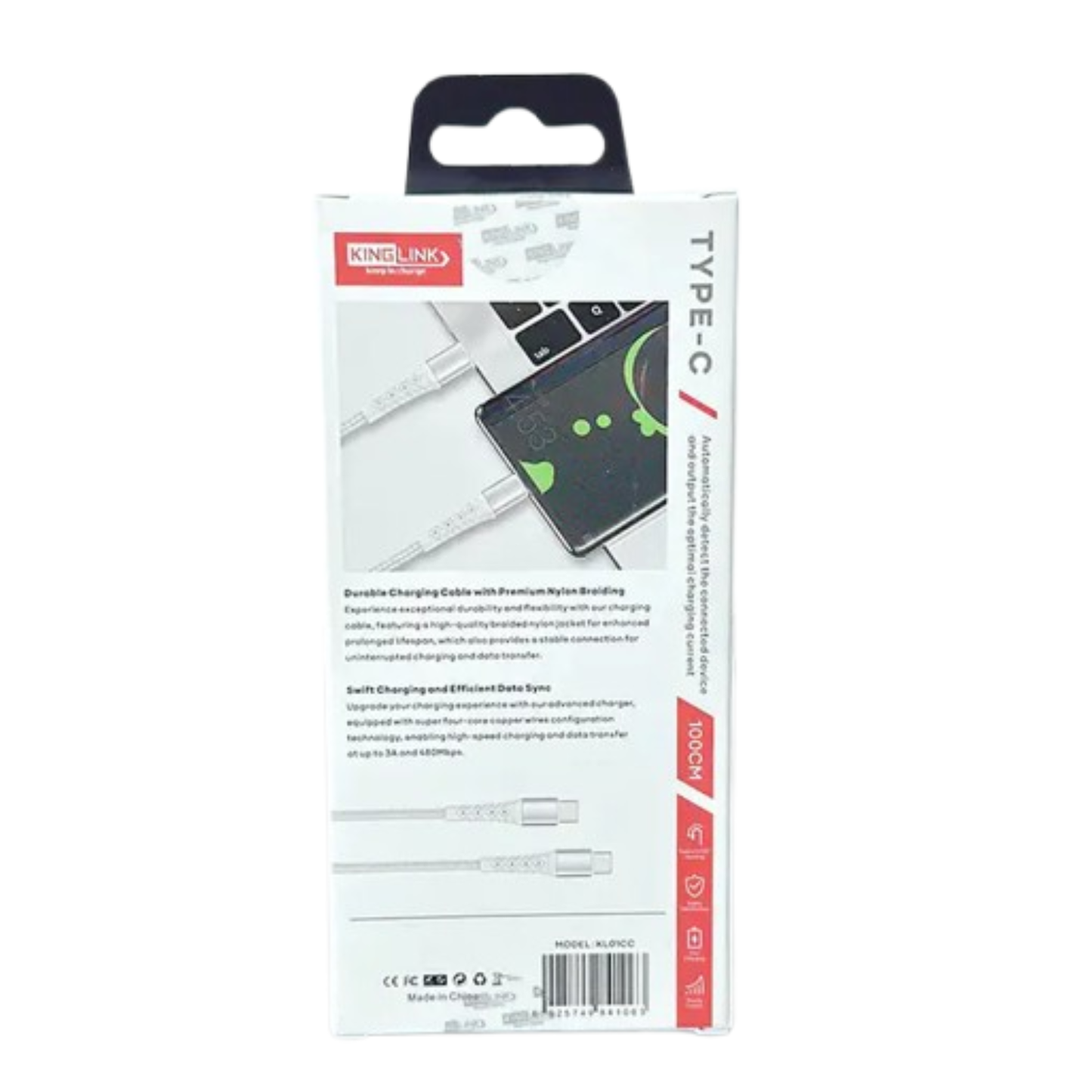 Kinglink 1m 60W Type-C to C Cable KL01CC