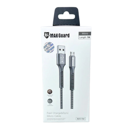 Maxguard 1m USB-A to Micro cable M41M