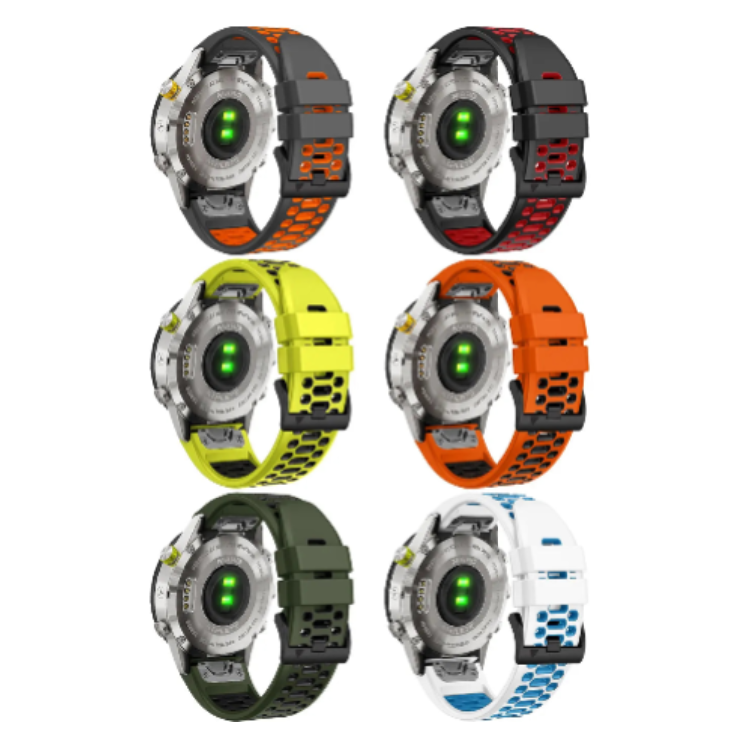 Quick Fit Silicone Strap for the Garmin Fenix 5X & 5X Plus (available in 12 colours) Habicare