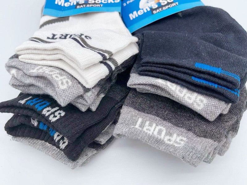 (12 Pairs) Brand New Ankle Socks - M7-10 / W8-11 dealonline.co.nz