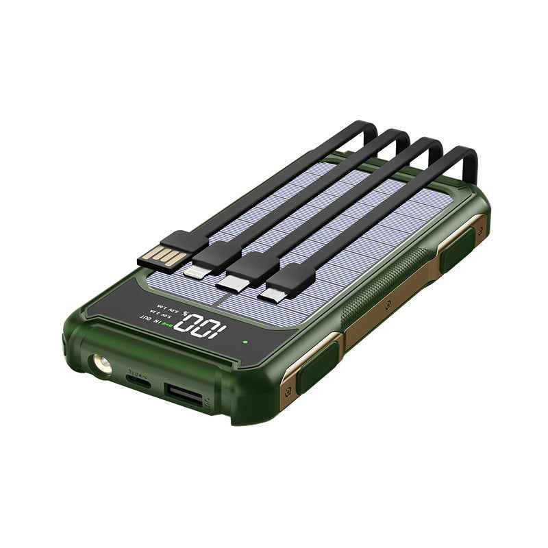 Solar Power Bank with Type C Fast Charging — 20000mAh Solar Charging | Outdoor & Travel