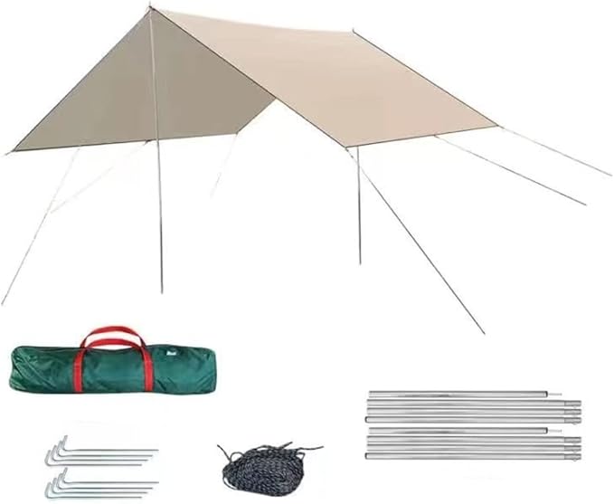 Square Sun Shade Sail – Waterproof Outdoor Canopy for Garden, Patio, and Parties ECOTREK