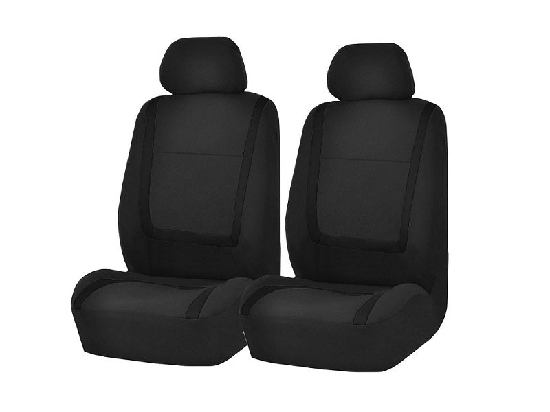 Auto Seat Covers Car Truck SUV Van - Universal Protectors Polyester BLACK dealonline.co.nz