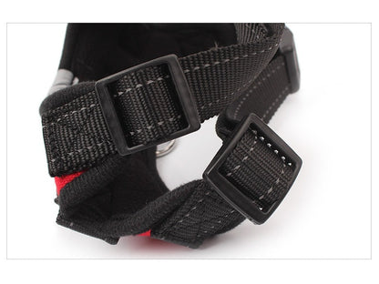 Dog Harness Set Pet Adjustable Chest Strap Walking Collar Vest dealonline.co.nz