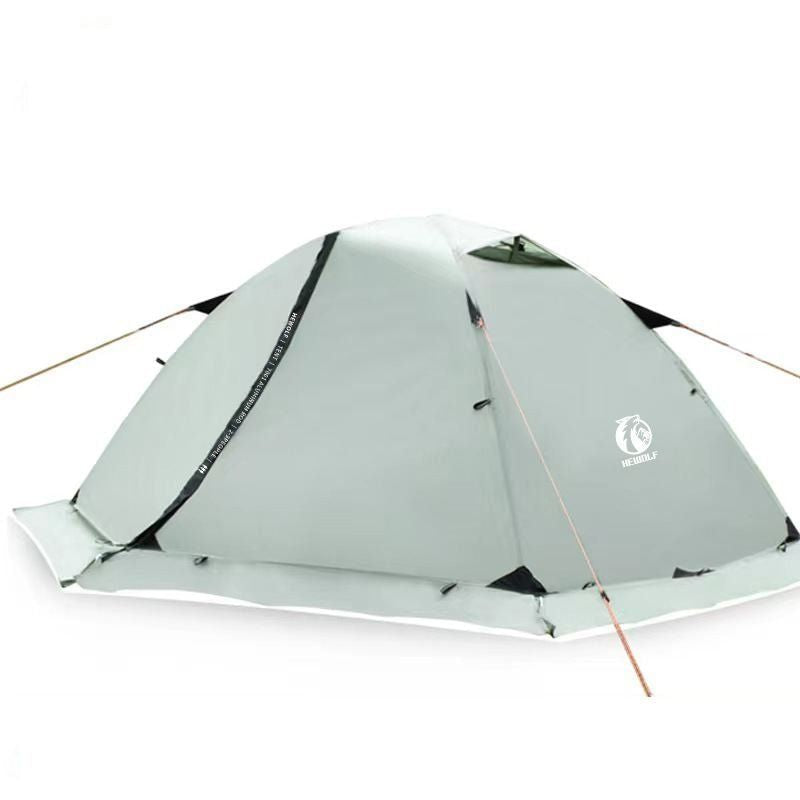 3-Person Double-Layer Four-Season Mountaineering Tent with Snow Skirt ECOTREK