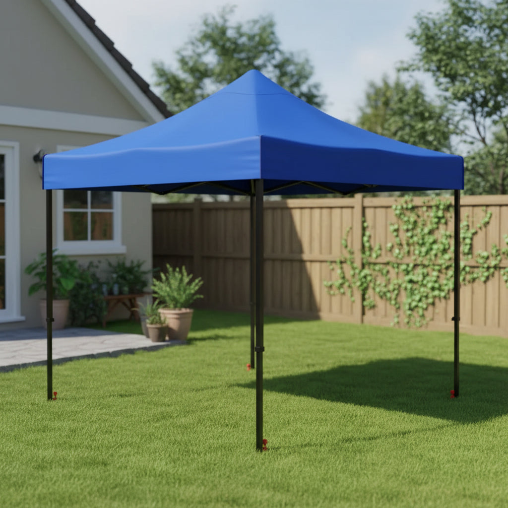 2.5x2.5M Strong Outdoor Tent Oxford Gazebo Waterproof Auto Button Hexagonal Pole dealonline.co.nz