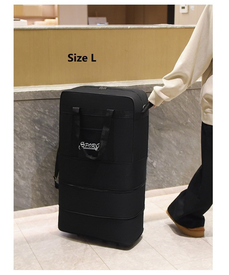 High-Capacity Storage Bag – Foldable Airline Checked Luggage with Wheels ECOTREK