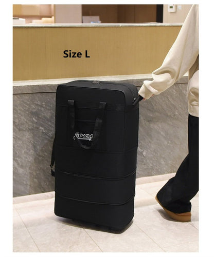 High-Capacity Storage Bag – Foldable Airline Checked Luggage with Wheels ECOTREK