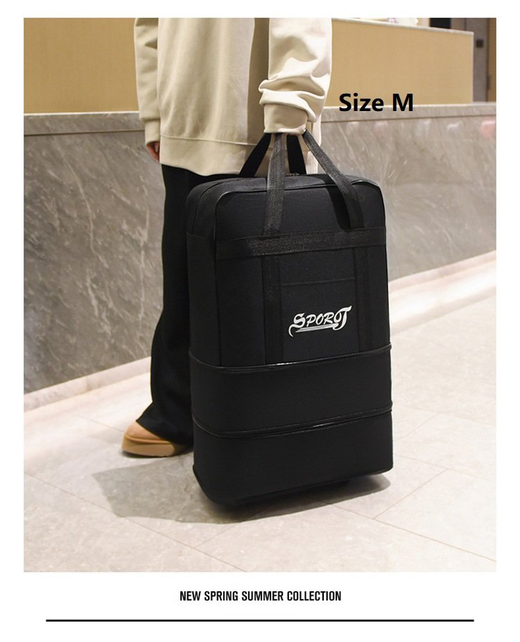 High-Capacity Storage Bag – Foldable Airline Checked Luggage with Wheels ECOTREK