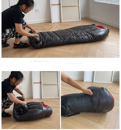 Goose Down Envelope Sleeping Bag – Compact & Lightweight LLL3011 ECOTREK