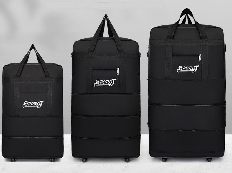 High-Capacity Storage Bag – Foldable Airline Checked Luggage with Wheels ECOTREK