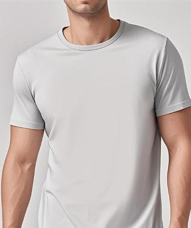 Solid Casual Short-Sleeve Crewneck T-Shirt Mead's Supply & Equipment Outfitters limited