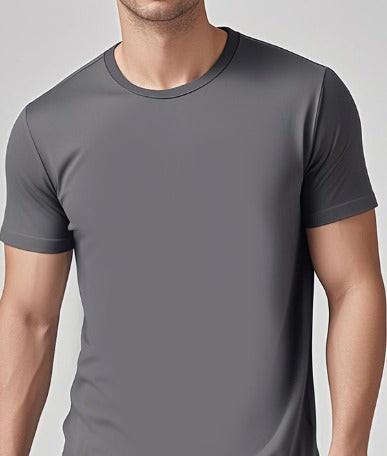 Solid Casual Short-Sleeve Crewneck T-Shirt Mead's Supply & Equipment Outfitters limited