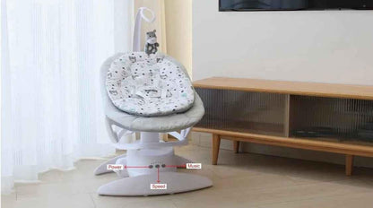 2-in-1 Electric Orbit 3D Advanced Baby Swing & Rocker with 360 Rotation and Toy