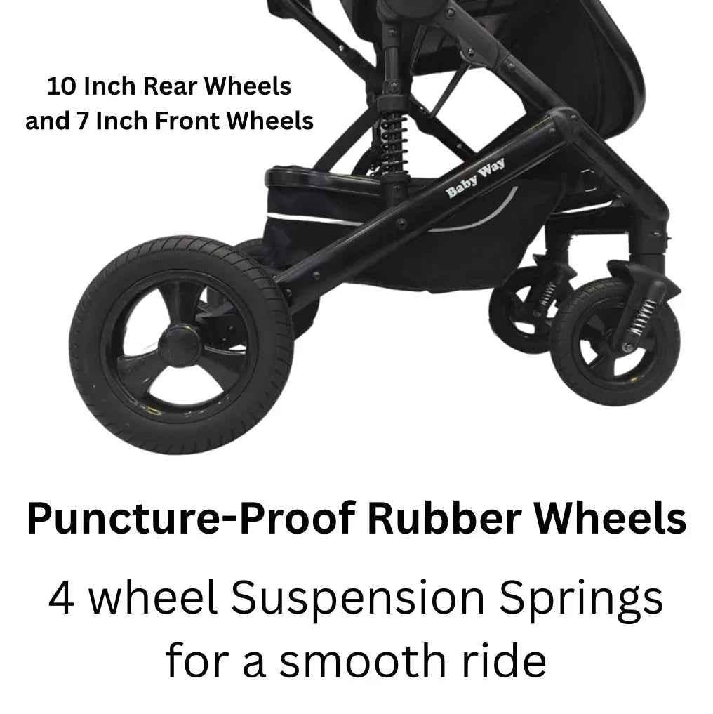 Versa 3-in-1 Travel System – Open Bassinet Stroller + Capsule Car Seat with Sunshade Sets