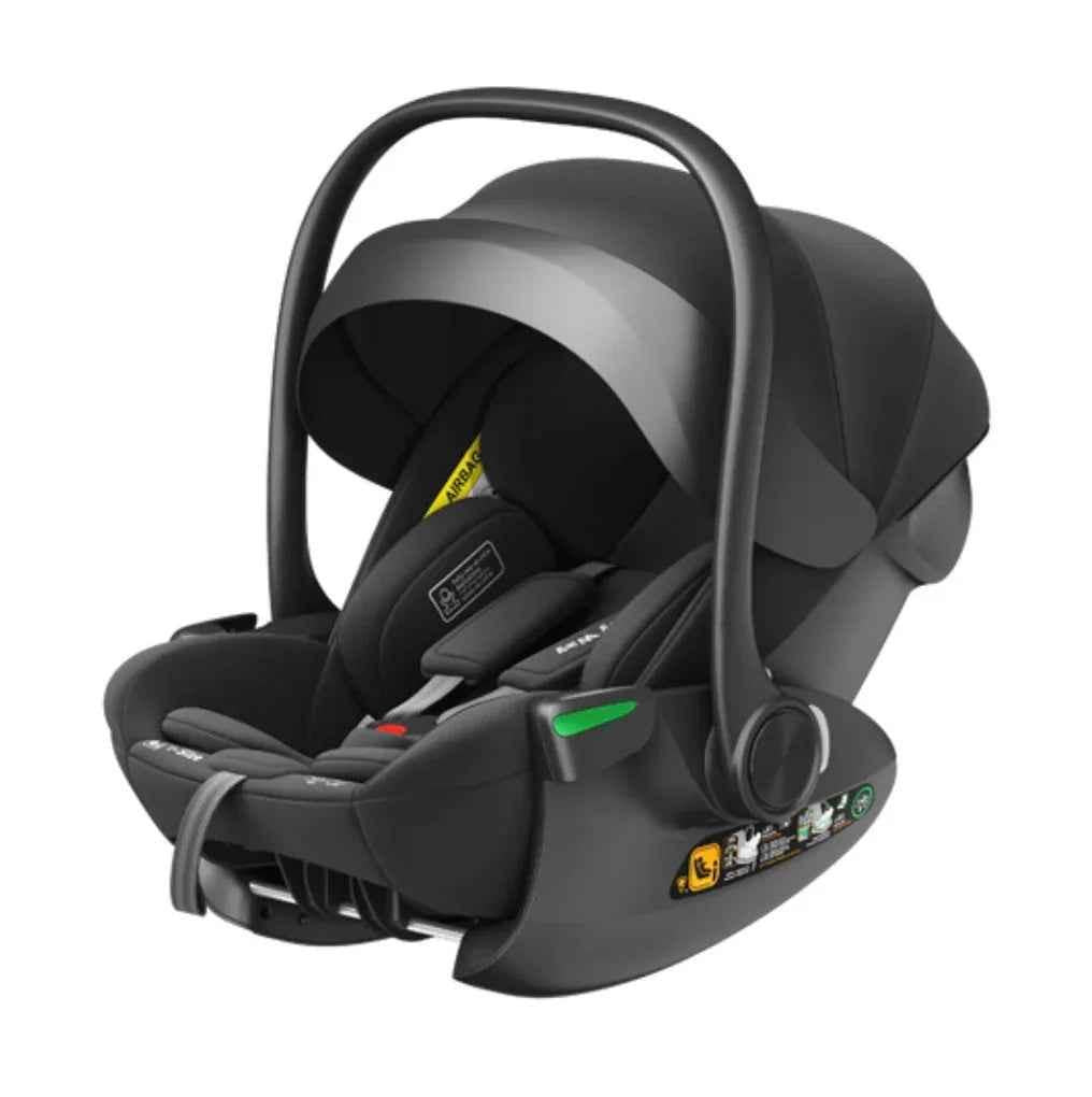 Crown i-Size Reclining Capsule Car Seat with 6-level Adjustable Headrest - BLACK