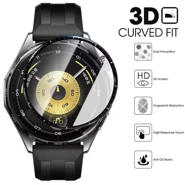 Huawei GT6 46mm watch screen protector by That Watch Shop, showing a clear protective film over the smartwatch display.