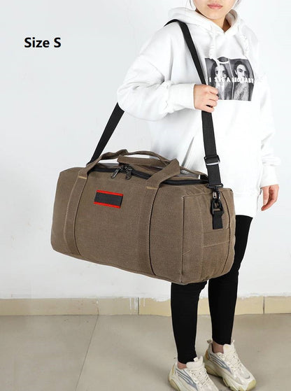 Canvas Storage Bag – High-Capacity Travel, Camping & Moving Luggage Bag ECOTREK