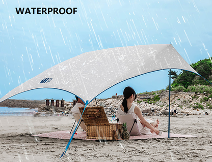 Canopy Tent – Ultra-Lightweight Outdoor Camping Shade with Silver Coating ECOTREK