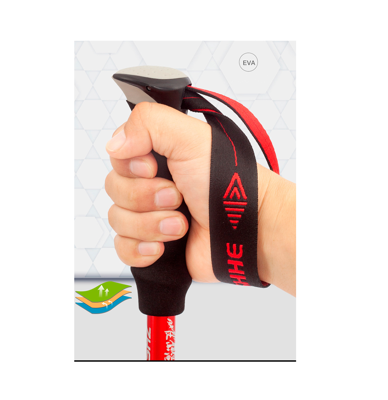Aluminum Alloy Folding Ultralight Trekking Poles ECOTREK