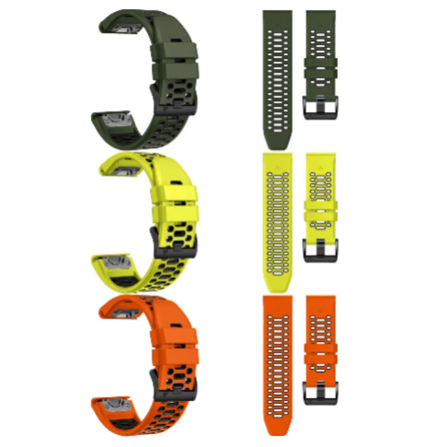 Silicone Watch Band for the Garmin Fenix 5 & 5 Plus (available in 12 colours) Habicare