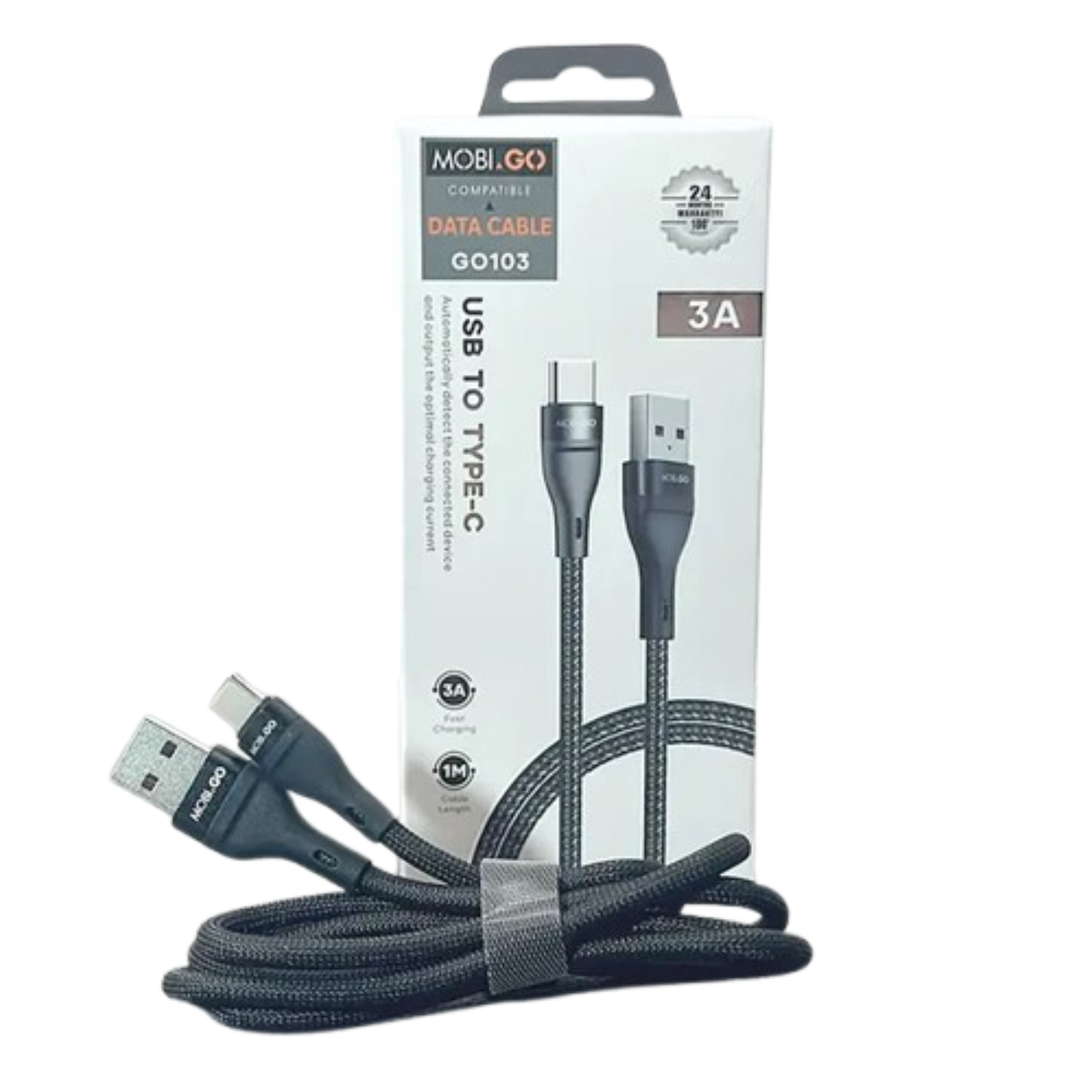 Mobigo 1m USB-A To C Cable G0103