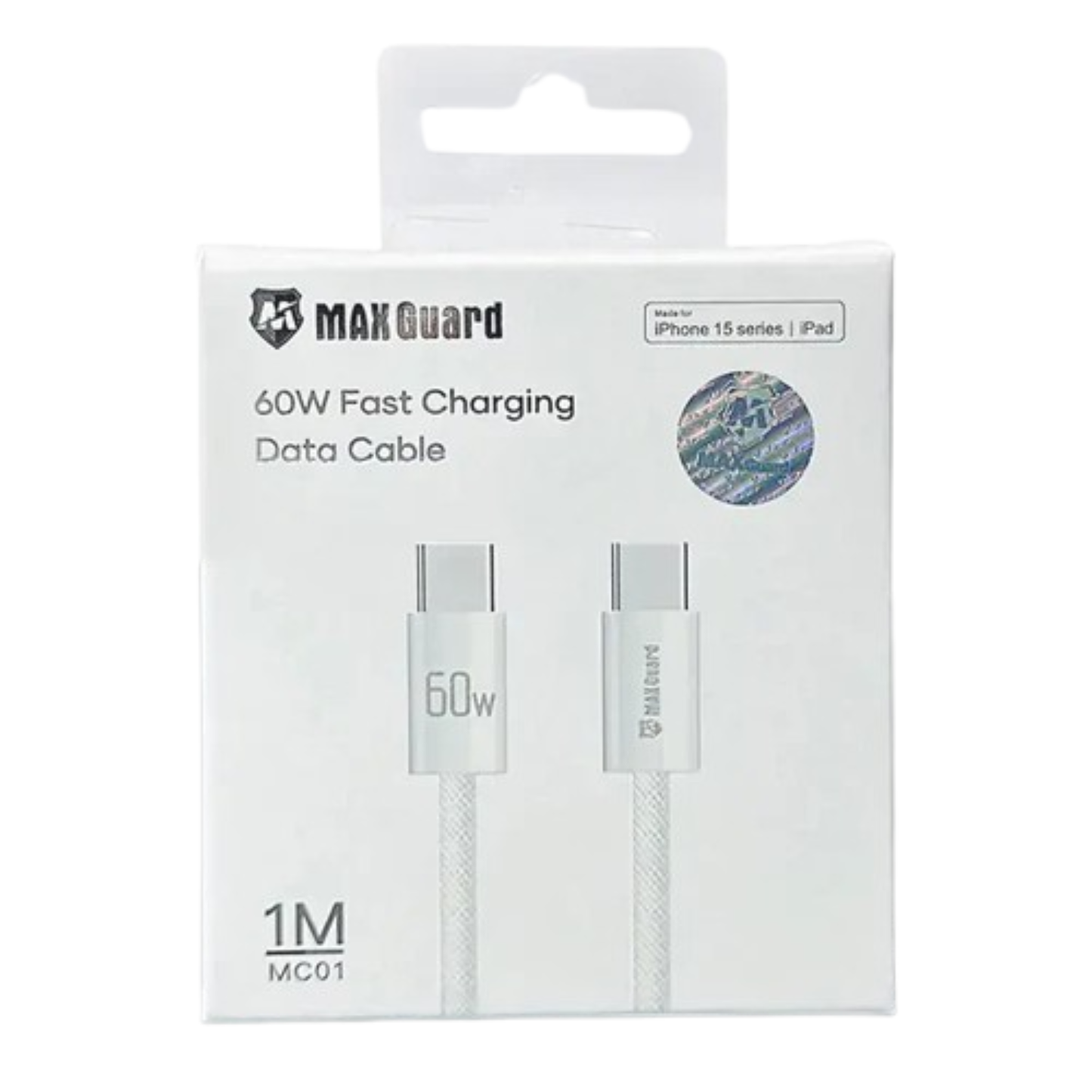 Maxguard 1m 60W Type-C to C Cable MC01