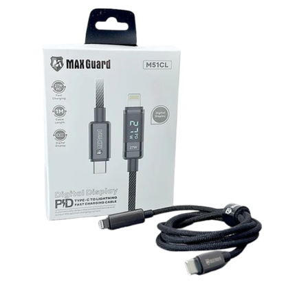 Maxguard 1m 27W Type-C to Lightning Cable M51CL