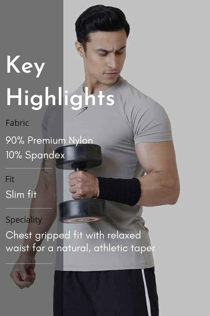 Bare Nylon T-shirt Light Grey