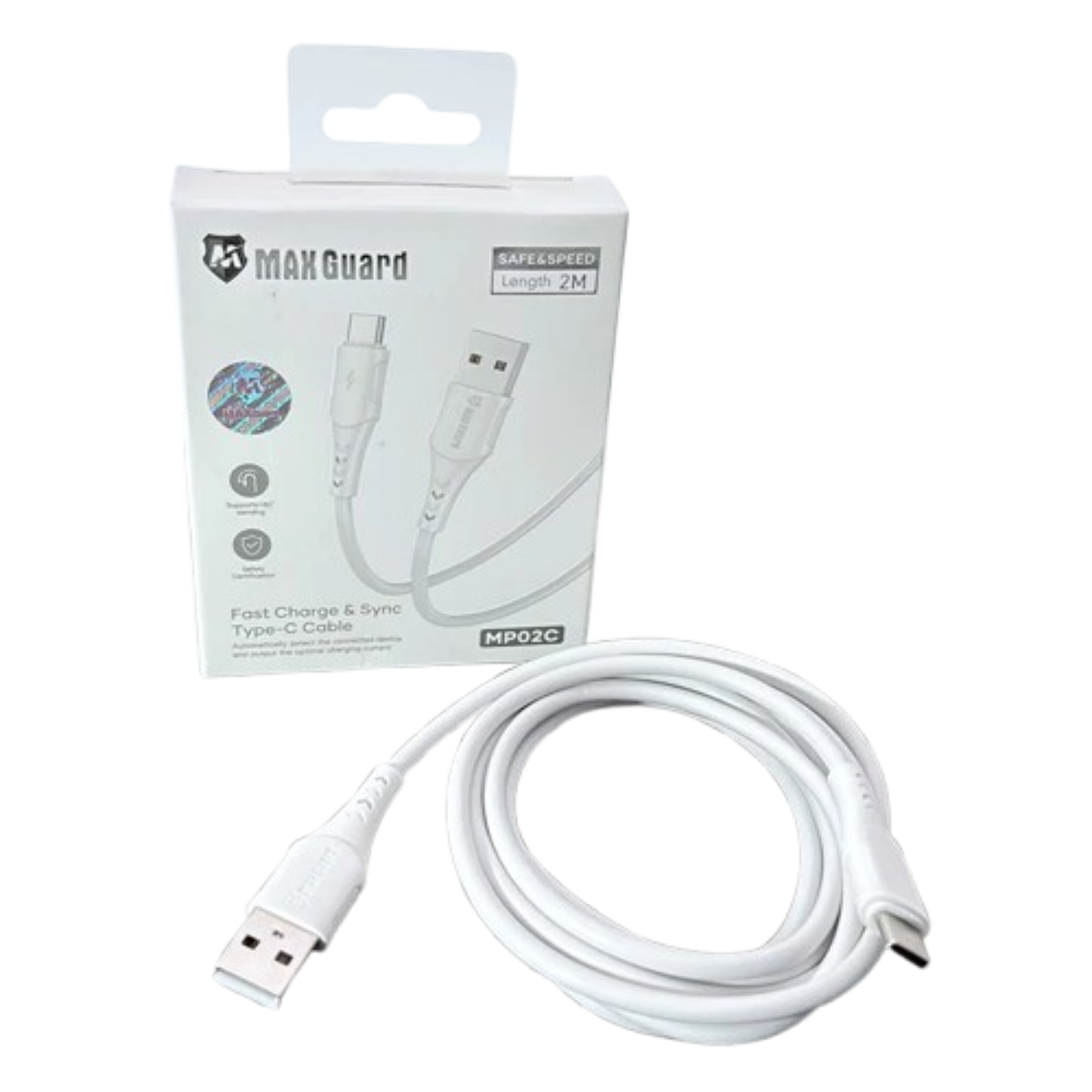 Maxguard 2m USB-A to C Cable MP02C
