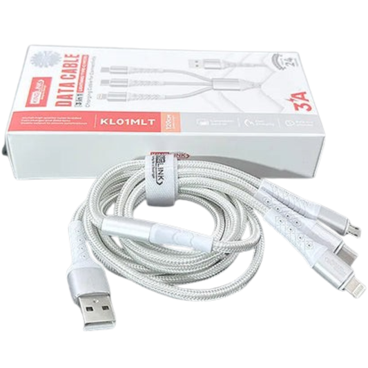 Kinglink 1.2m 3 in 1 Cable KL01MLT