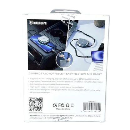 Maxguard 1m 240W Type-C to C Cable MR01CC