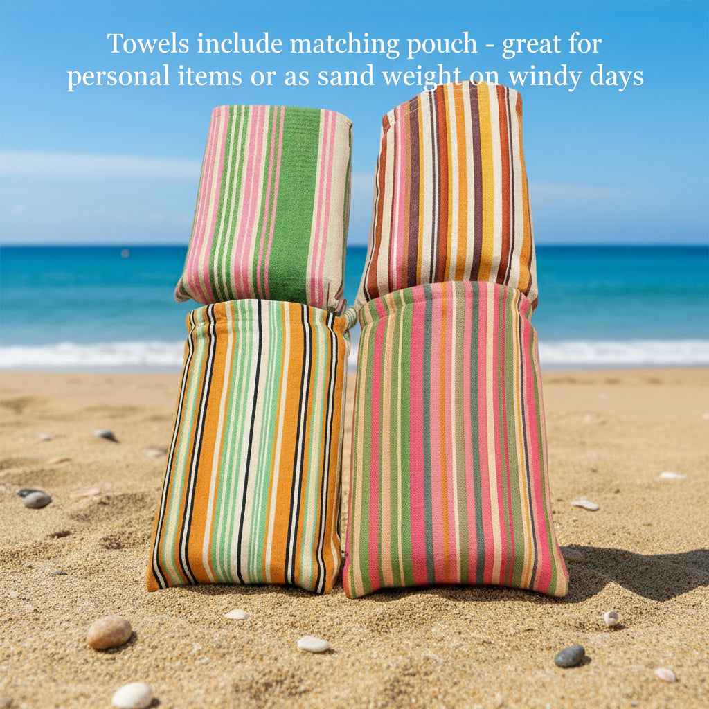 Frankly Cotton Quick Dry Sandless Beach Towels 6 Colour Options 100x180cm Nest & Stem Homewares