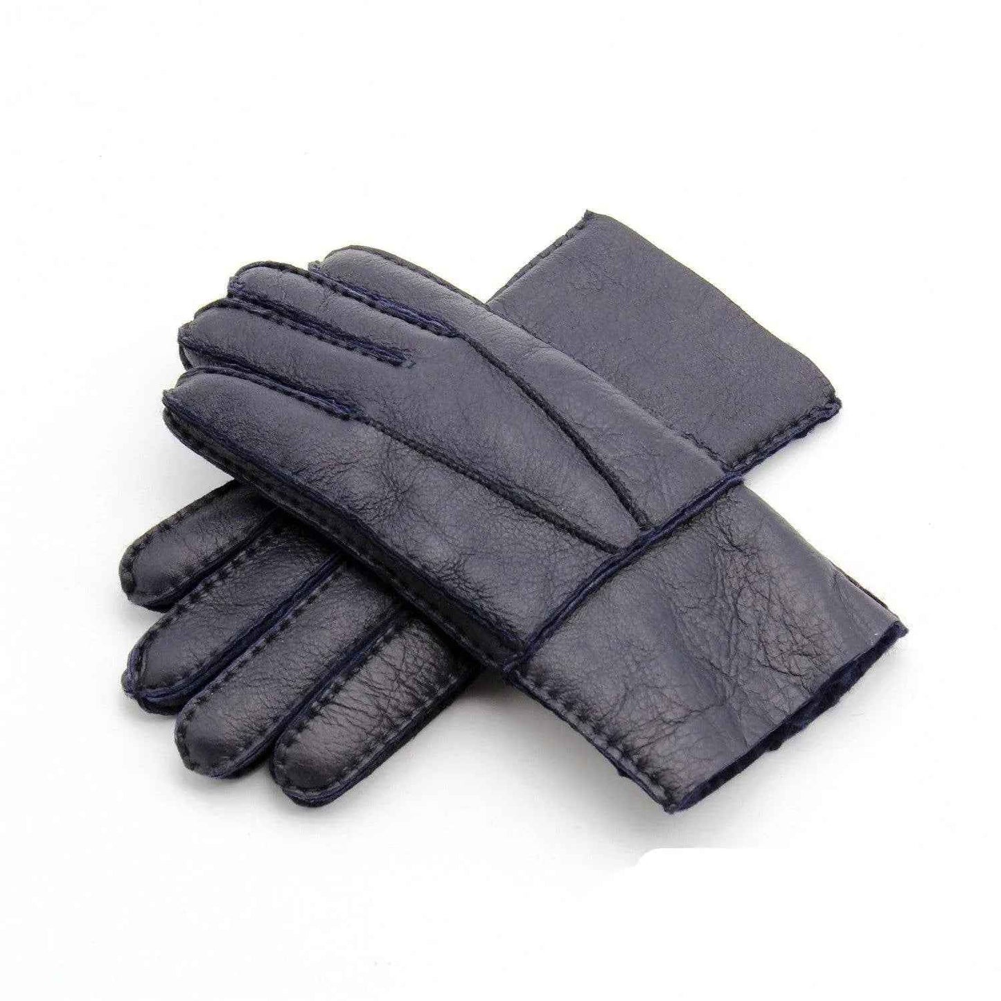 Genuine Leather Gloves - Warm Sheepskin for Men