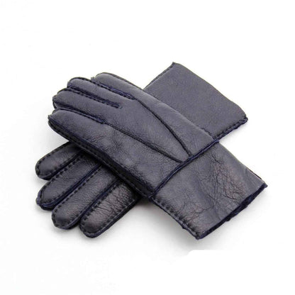 Genuine Leather Gloves - Warm Sheepskin for Men