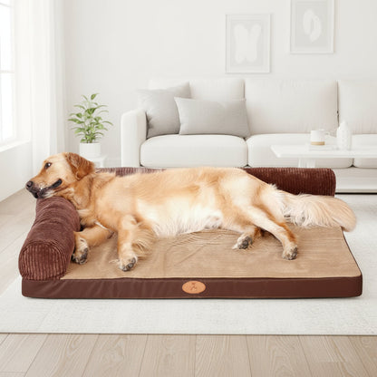 100 x 80cm M Pet Sofa Bed with L-Shaped Cushioned Support dealonline.co.nz