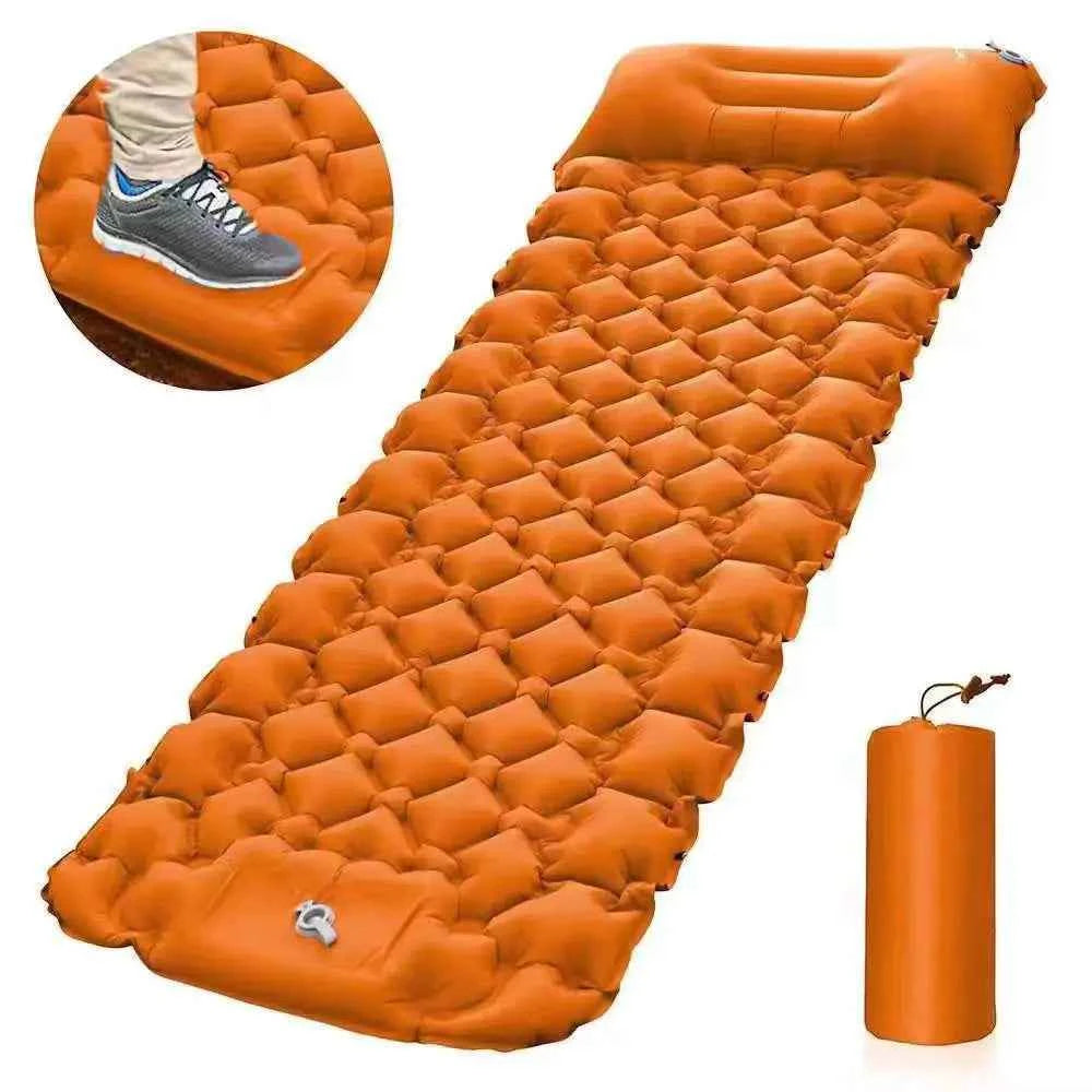 Portable Inflatable Camping Mattress - 196x68x8cm Lightweight Sleeping Pad | Moisture-Proof