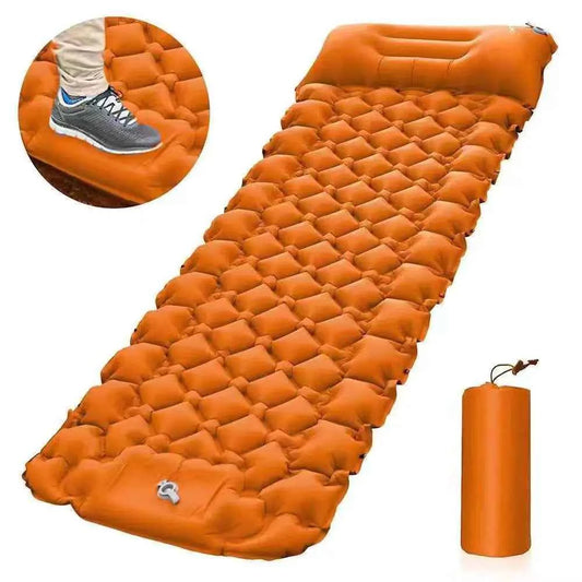 Portable Inflatable Camping Mattress - 196x68x8cm Lightweight Sleeping Pad | Moisture-Proof