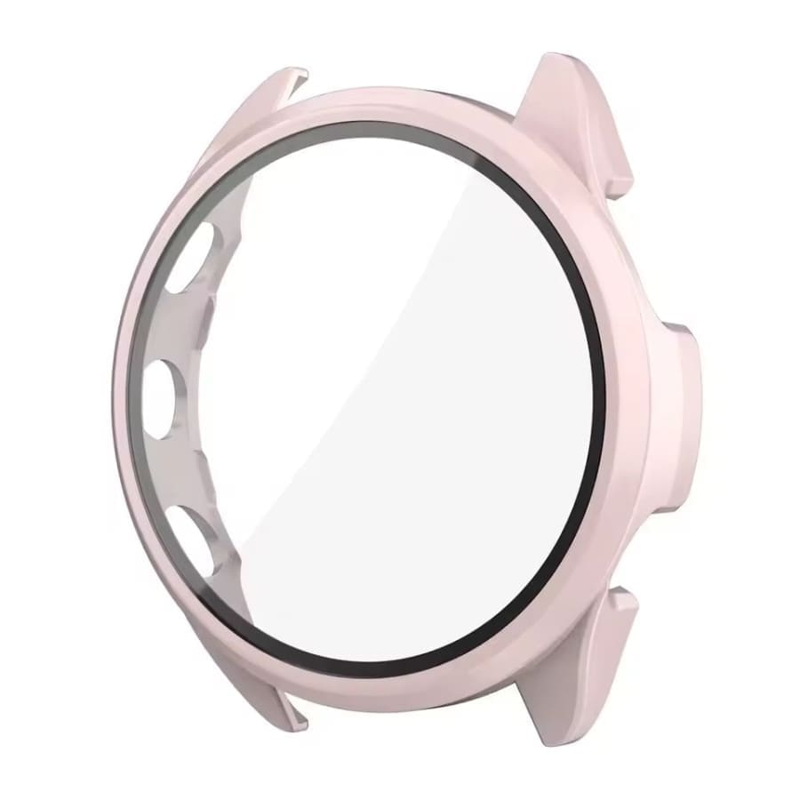 Pink protective watch case for Garmin Forerunner 970, made by That Watch Shop, shown fitted on the smartwatch.
