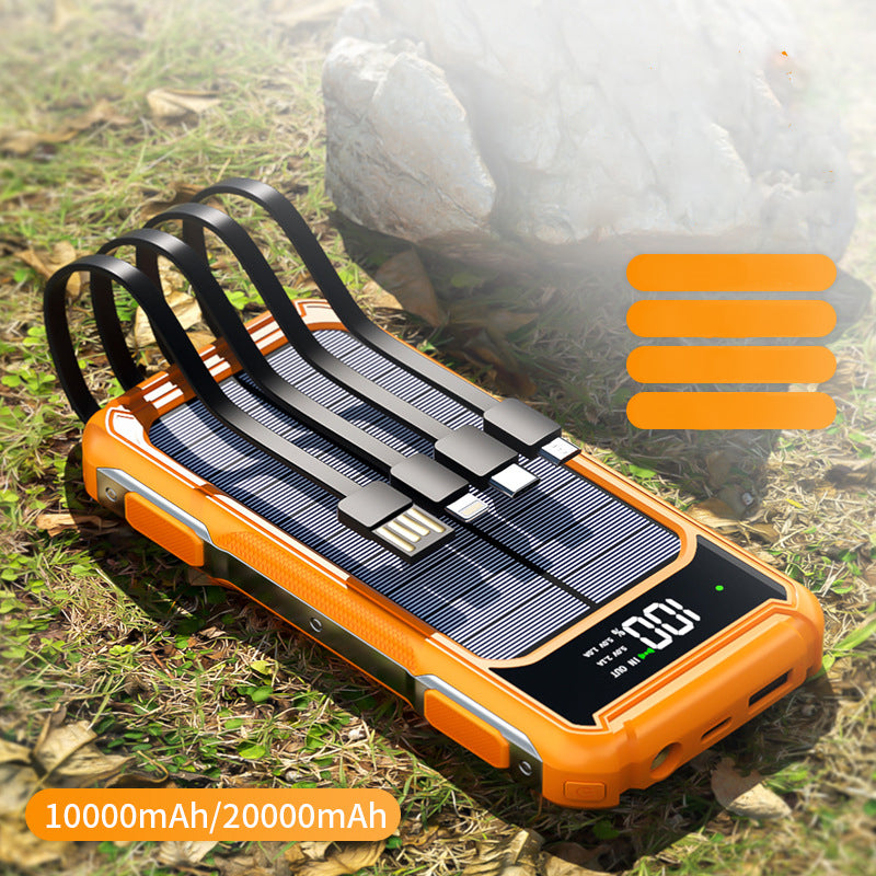 Solar Power Bank with Type C Fast Charging — 20000mAh Solar Charging | Outdoor & Travel - ShopHub