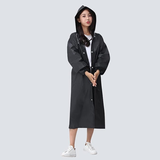 ECOTREK Waterproof Hooded Rain Poncho – Lightweight Portable Raincoat for Men & Women ECOTREK