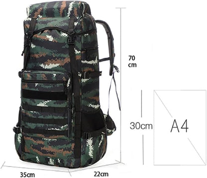 ECOTREK 70L Military Backpack – Tactical Camping, Hiking & Travel Rucksack BDHS5176 - ShopHub