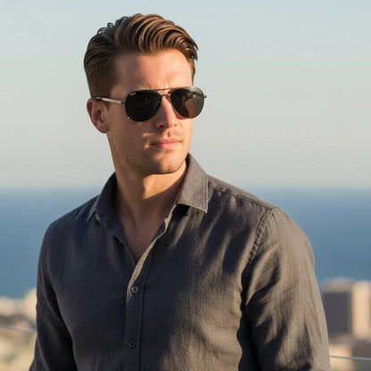 HD Polarized lens Lens Sunglasses Anti-Blue Ray Hydrophobic with Case 4 colours dealonline.co.nz