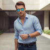 HD Polarized lens Lens Sunglasses Anti-Blue Ray Hydrophobic with Case 4 colours
